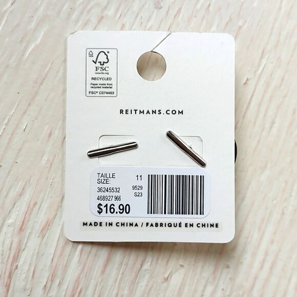 Reitmans New With‎ Tag Size 11 Set Of 2 Chunky Enamel Rings - Picture 4 of 4